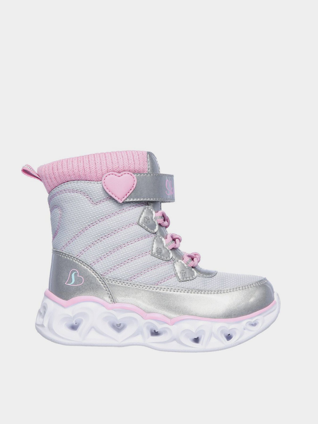 Ботинки Skechers S Lights: Heart Lights модель 20287N GYPK Фото