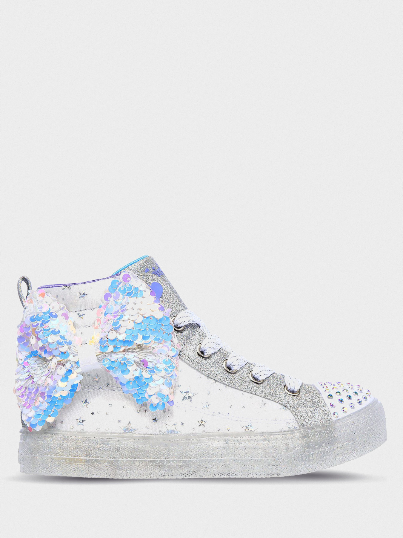 Кеди високі Skechers Twinkle Toes: Shuffle Brights 2.0 - Twinkle Bow модель 314015L WSL Фото