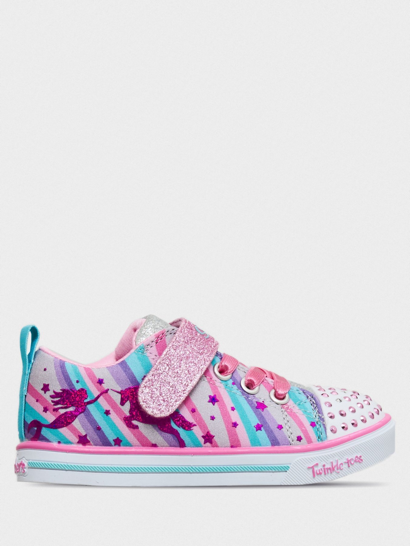 Кеди низькі Skechers Twinkle Toes: Sparkle Lite - Magical Rainbows модель 20275N GYMT Фото