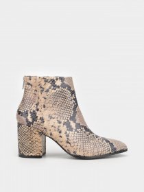 Бoтильоны Steve Madden модель SM11000685 TAN SNAKE Фото