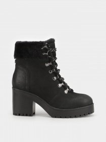 Ботильйони Steve Madden модель SM11000724 BLACK NUBUCK Фото
