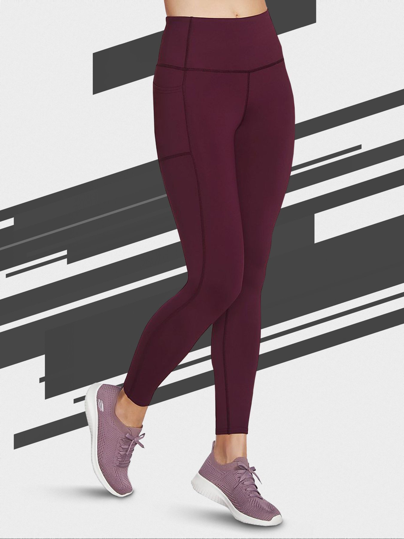 Леггинсы спортивные Skechers GOwalk Legging модель W03LG30B DKPR Фото