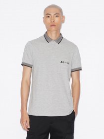 Поло з коротким рукавом Armani Exchange модель 6GZF90-ZJL4Z-3901 Фото