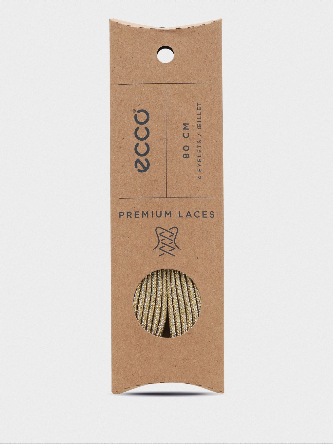 Шнурки ECCO Metallic Flat 80 см модель 9044100(90337)-80 Фото