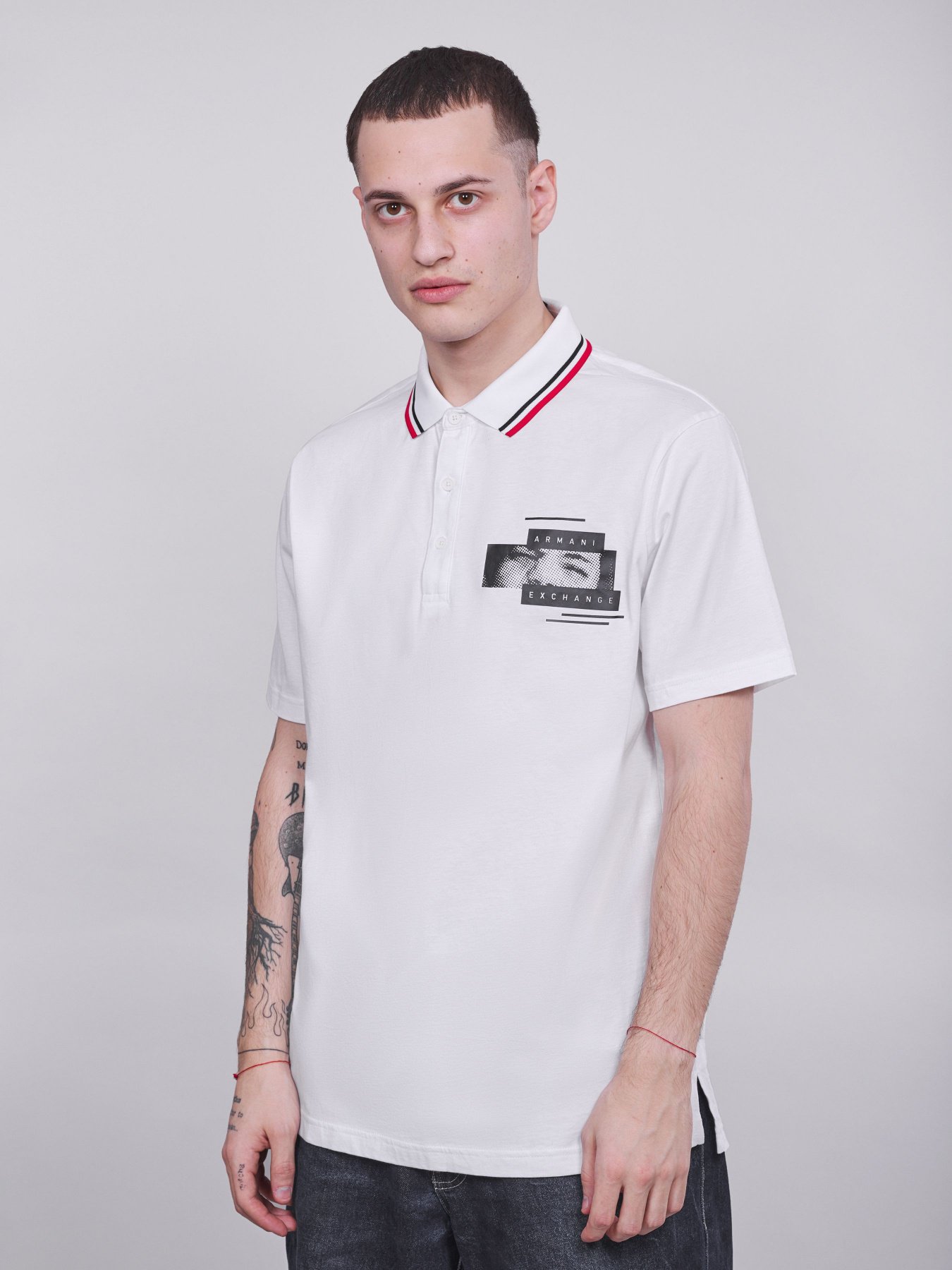 Поло з коротким рукавом Armani Exchange модель 6GZFBL-ZJBVZ-1100 Фото