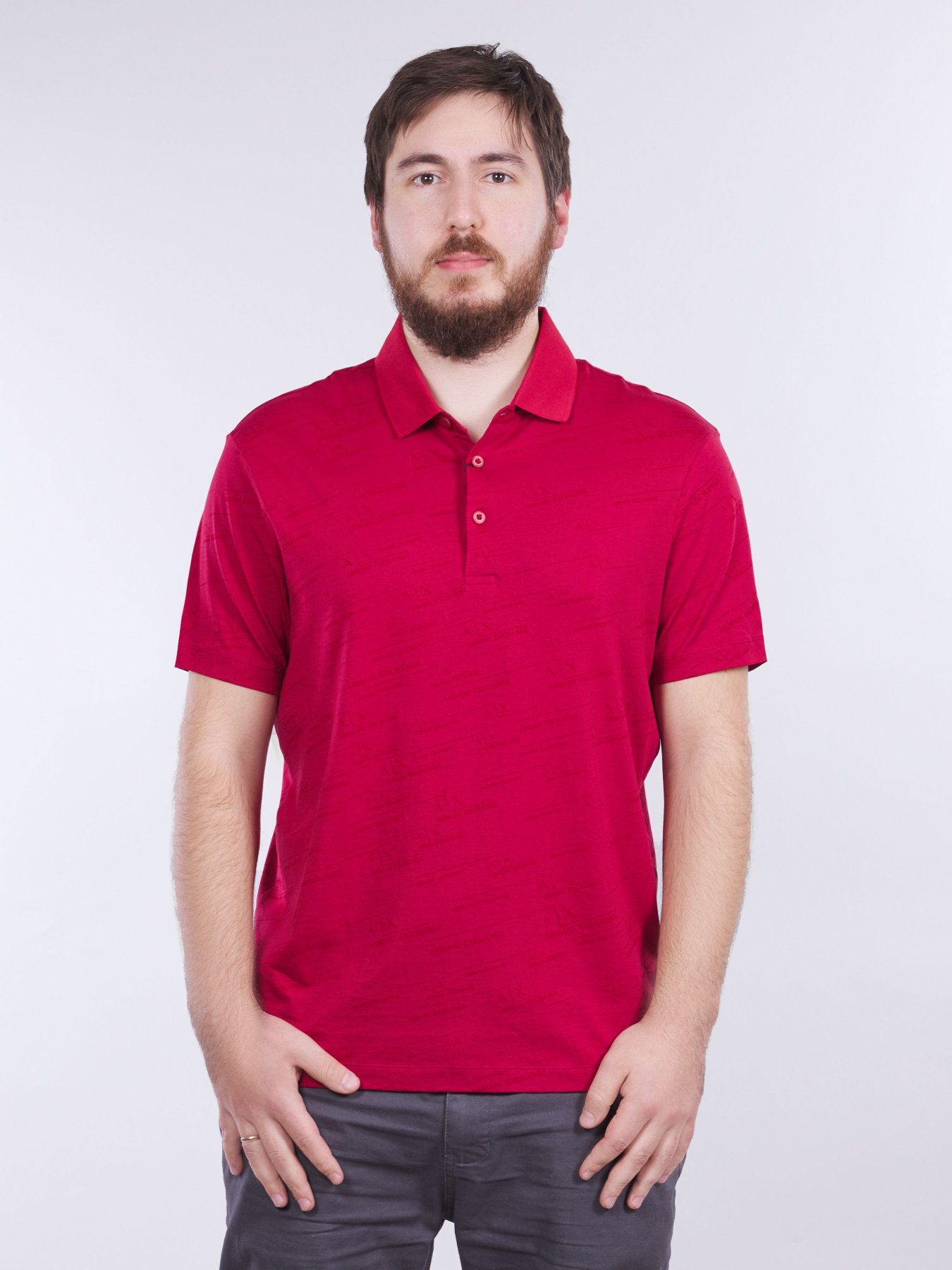 Поло з коротким рукавом Armani Exchange модель 6GZFWA-ZJ1XZ-5486 Фото