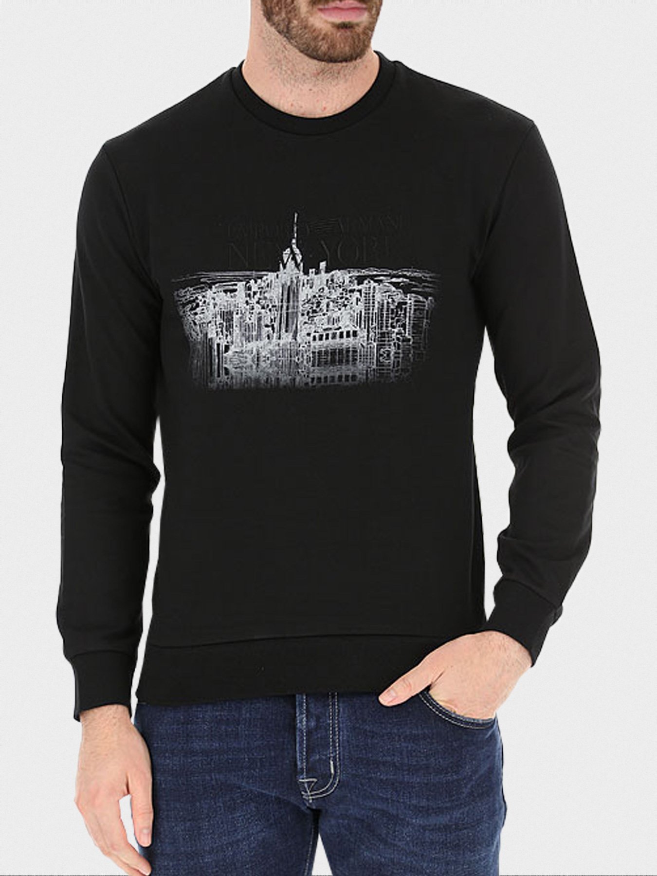 Свитшот Emporio Armani модель 6G1MF4-1J07Z-0999 Фото