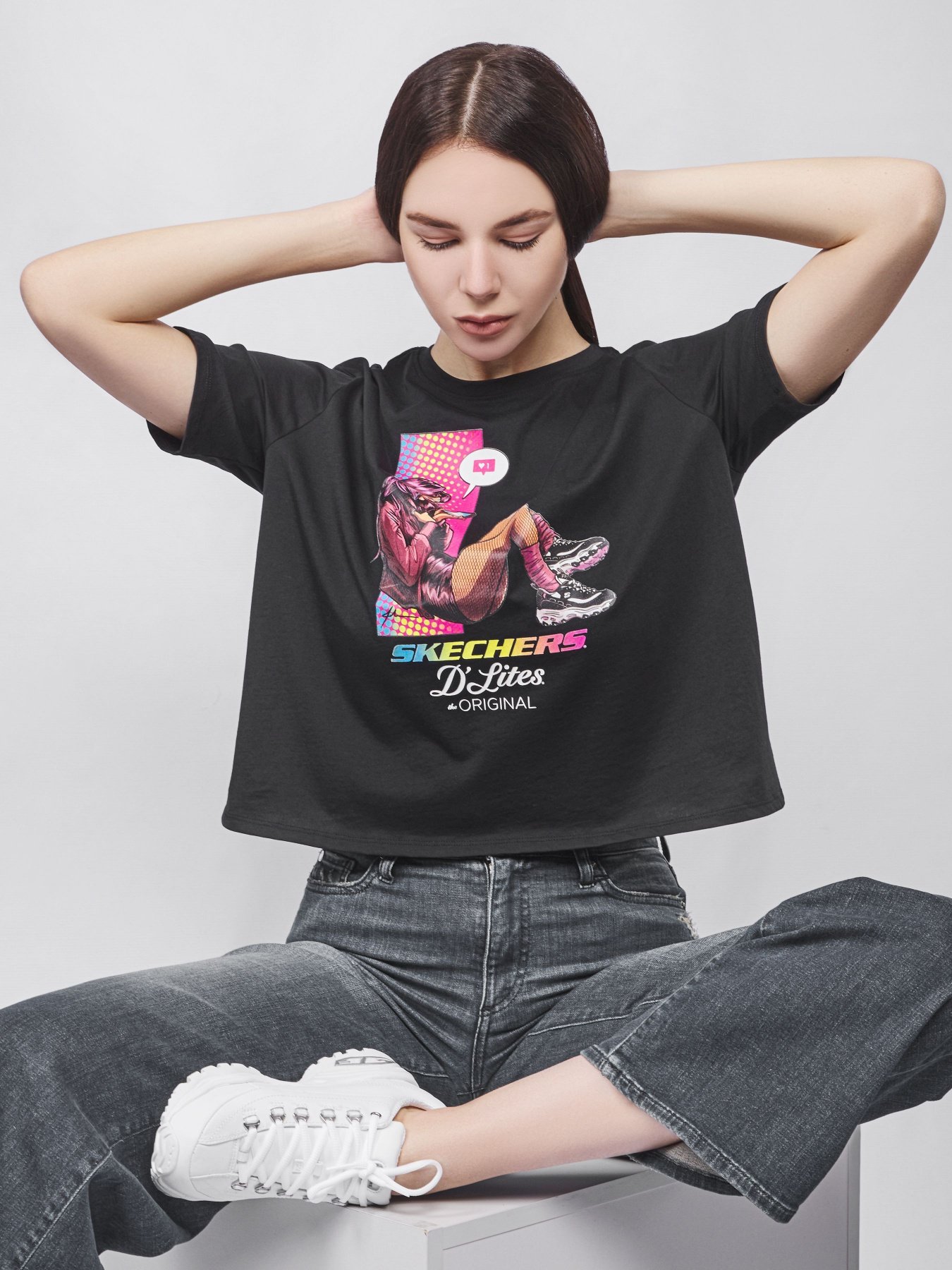 Футболки и поло Skechers D'Lites Cell Girl модель W1TS174 BLK Фото