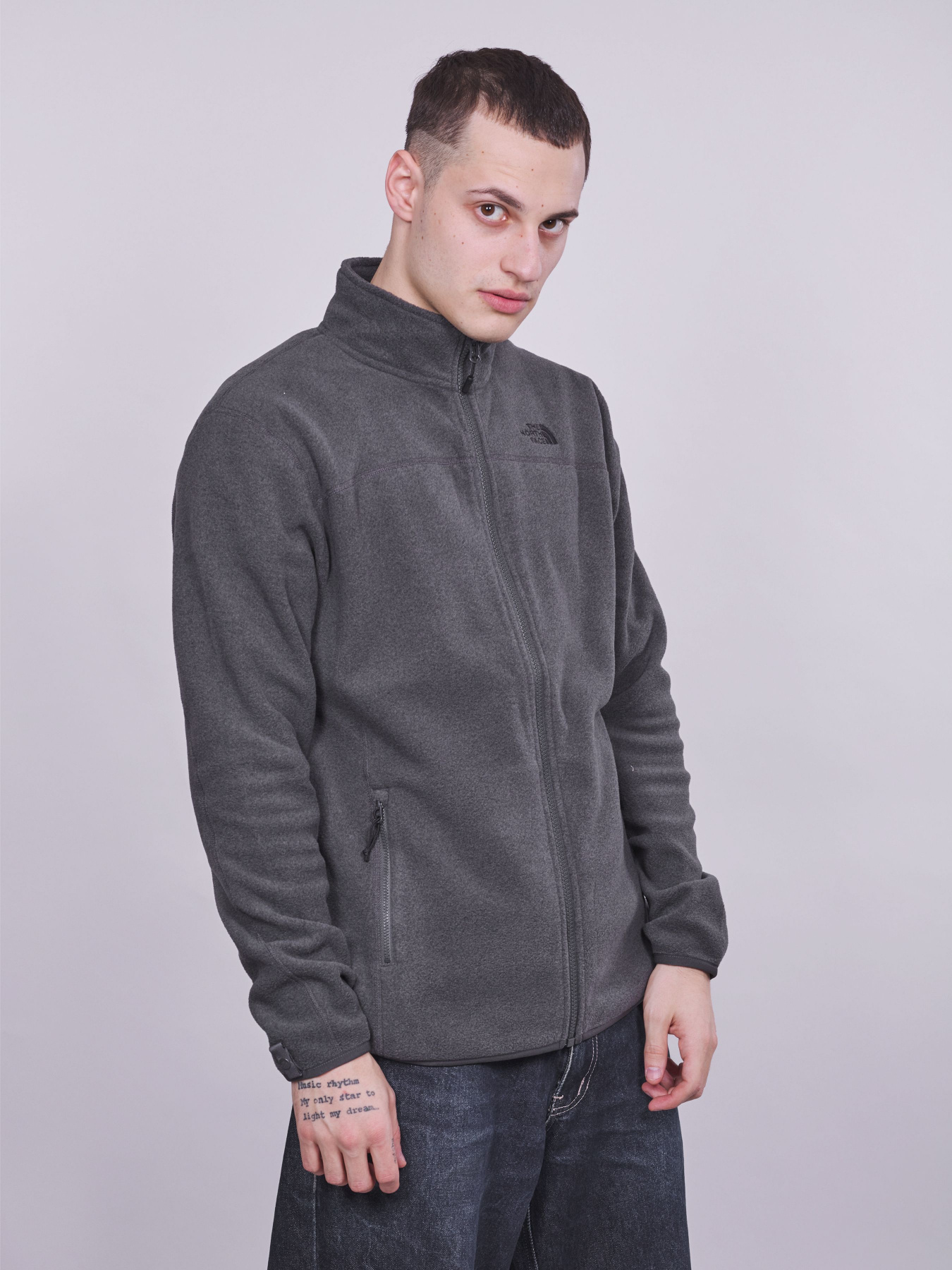 Кофта The North Face 100 Glacier Full Zip Erkek Outdoor модель NF0A2UAQDYZ1 Фото