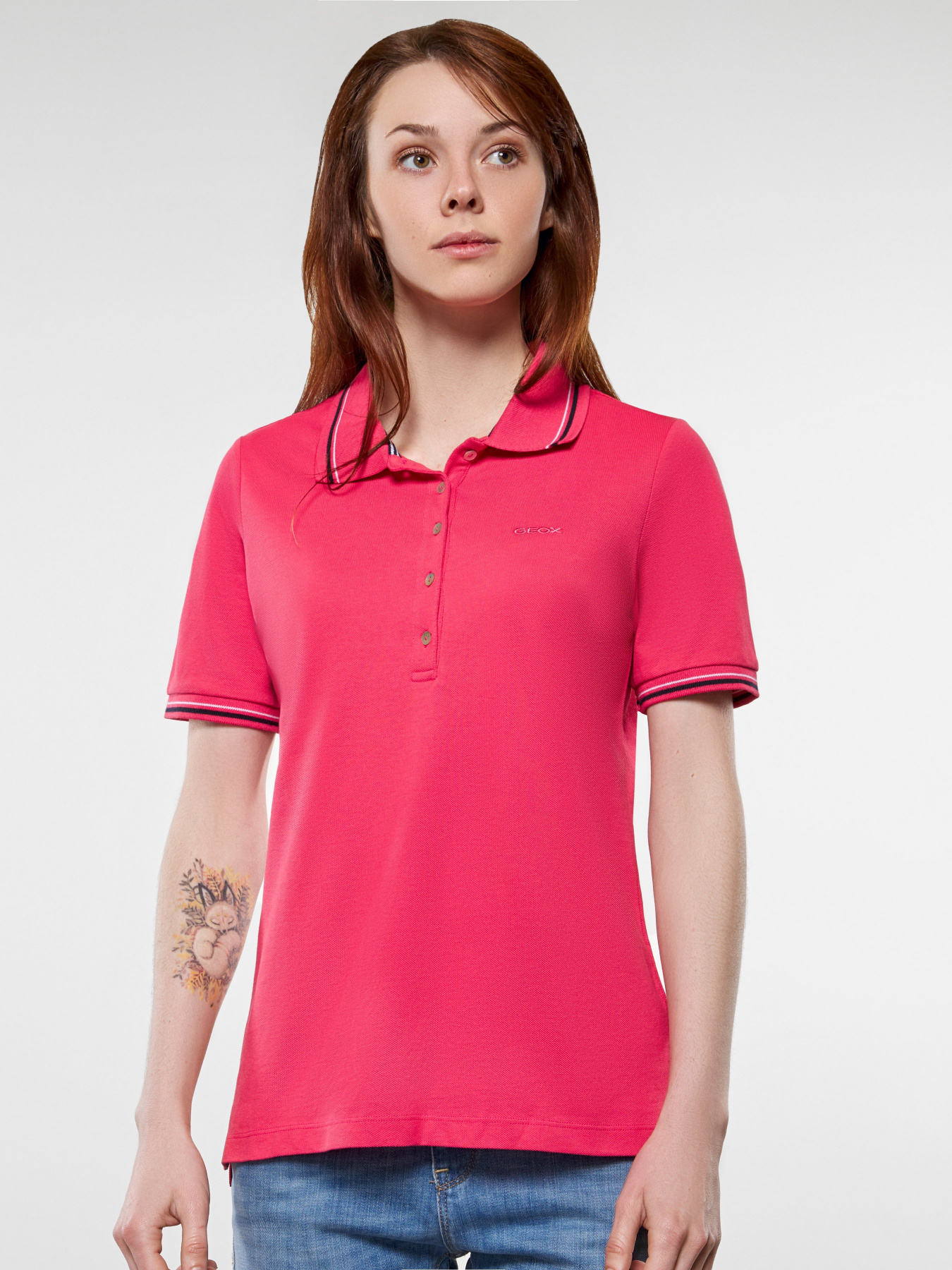 Поло Geox SUSTAINABLE  модель W0210A-T2649-F8268 Фото