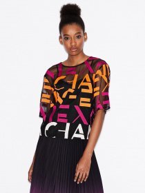 Блуза с коротким рукавом Armani Exchange модель 3HYH25-YNTLZ-5201 Блуза с коротким рукавом Armani Exchange модель 3HYH25-YNTLZ-5201 Фото