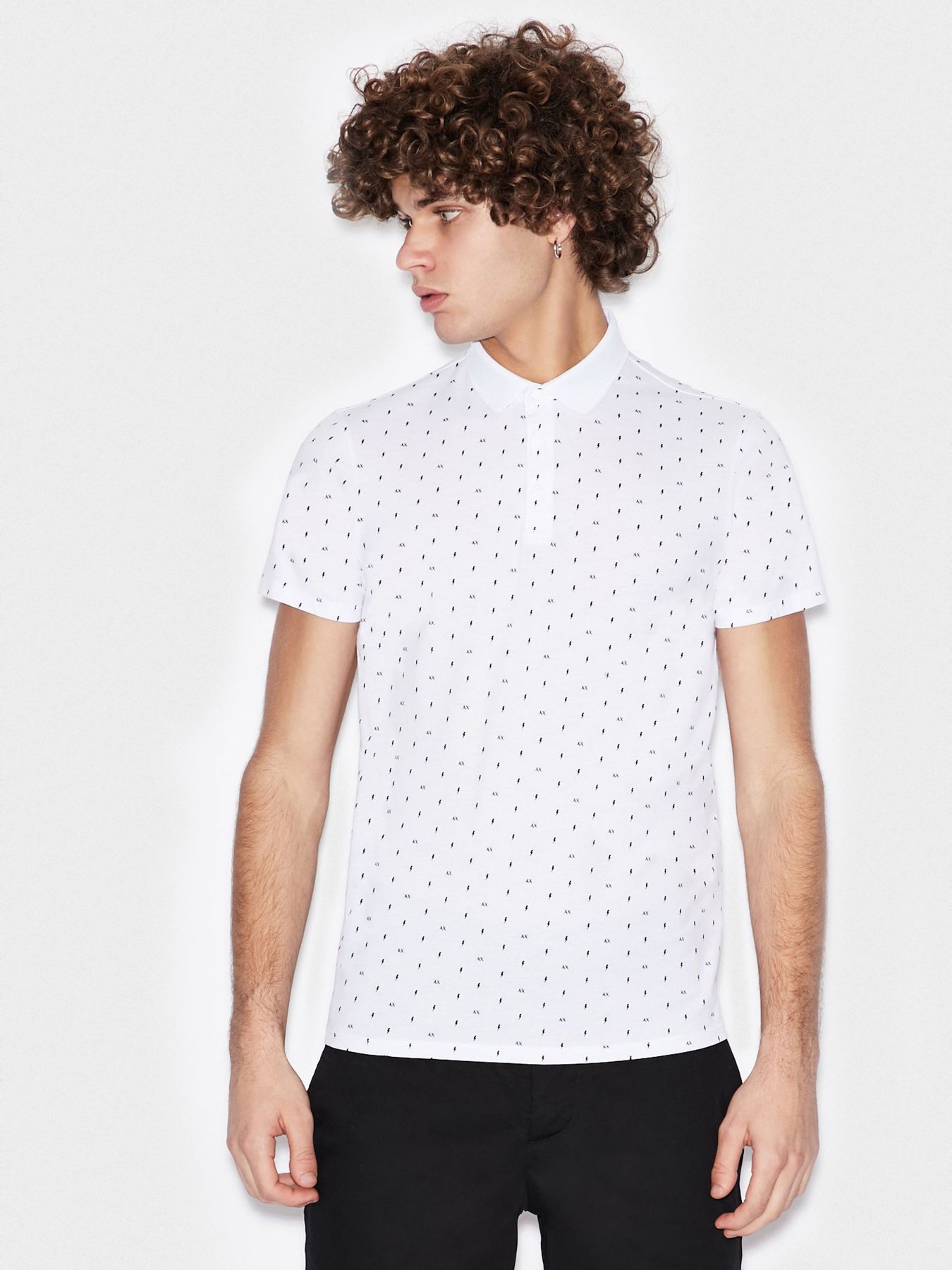 Поло с коротким рукавом Armani Exchange модель 3HZF93-ZJH4Z-7129 Фото