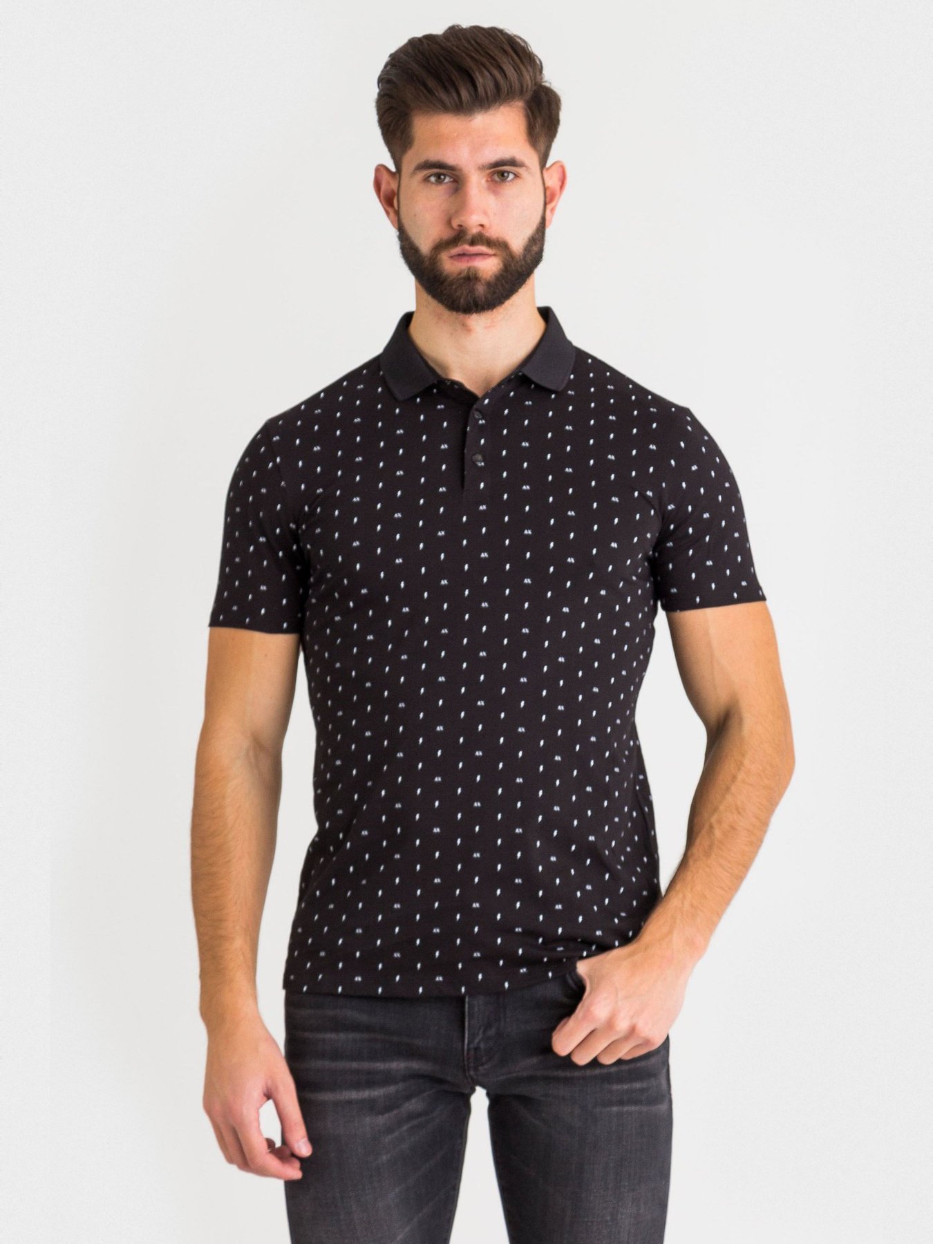 Поло с коротким рукавом Armani Exchange модель 3HZF93-ZJH4Z-7216 Фото