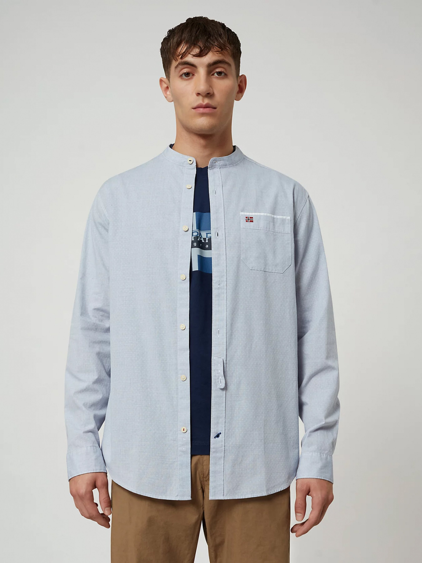 Рубашка повседневная Napapijri Griante модель NP0A4E2X6MO1 Фото