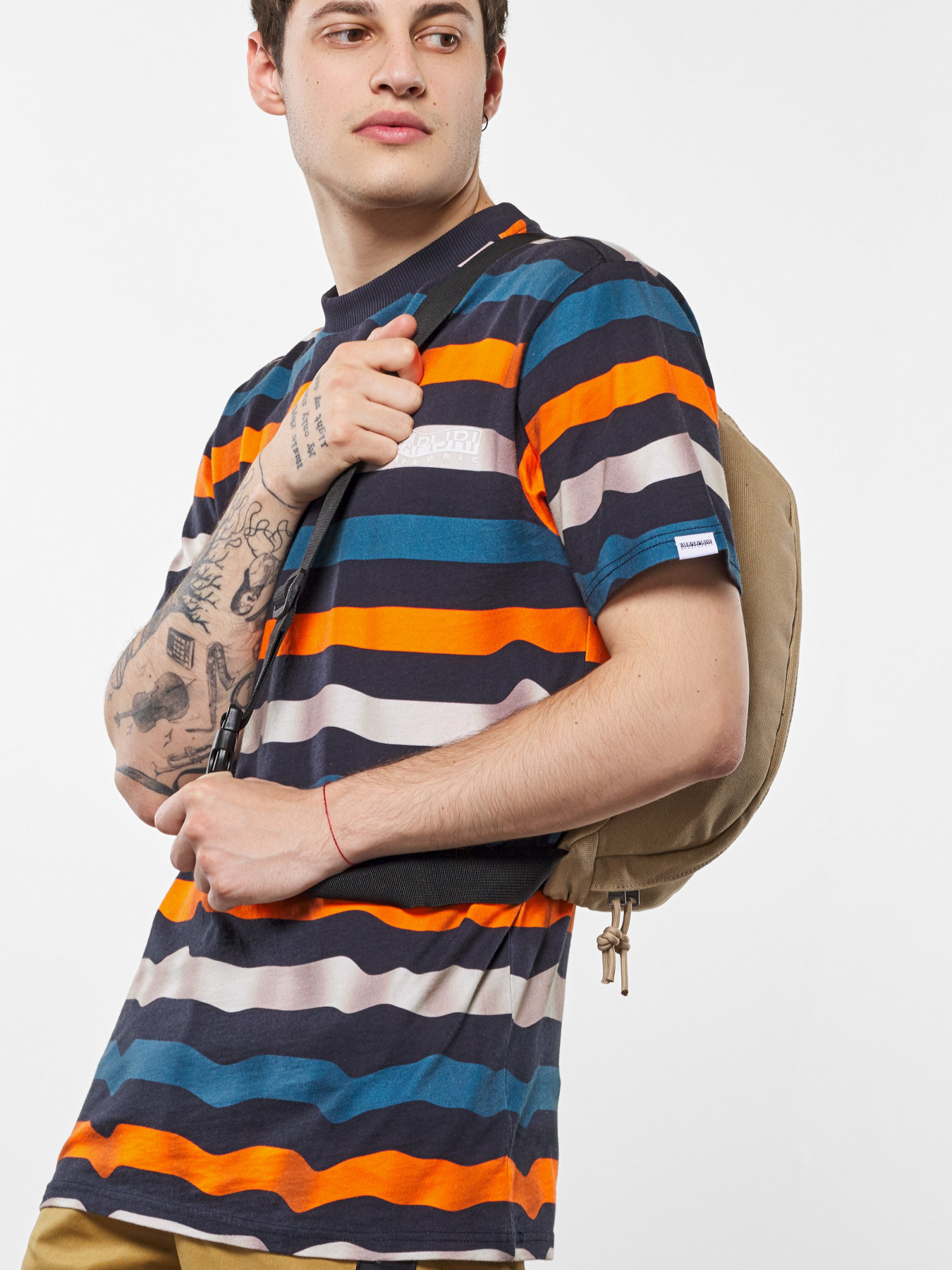 Футболки і поло Napapijri Saty Stripe модель NP0A4E6S35S1 Фото