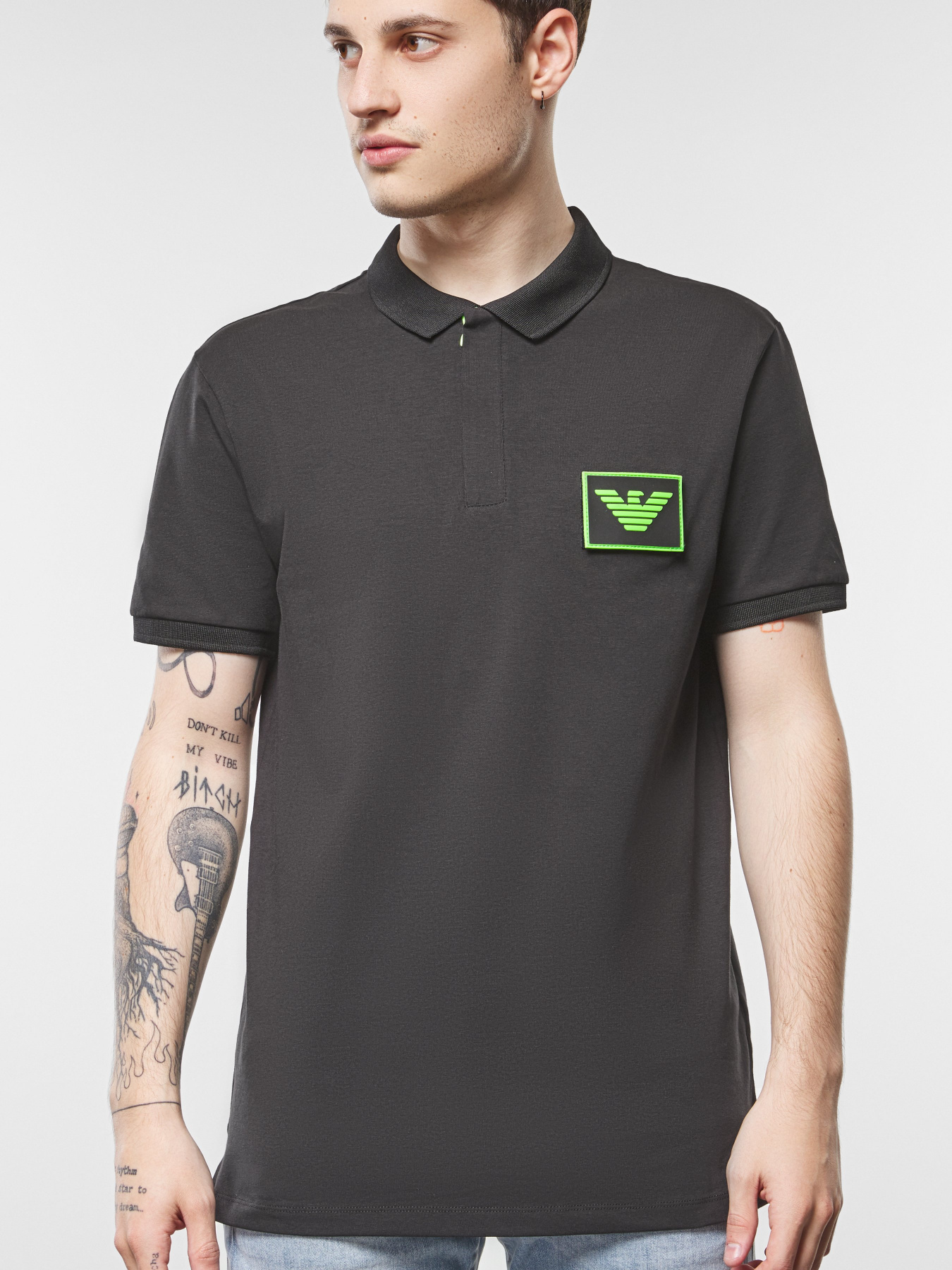 Поло Emporio Armani модель 3H1F90-1J37Z-0999 Фото