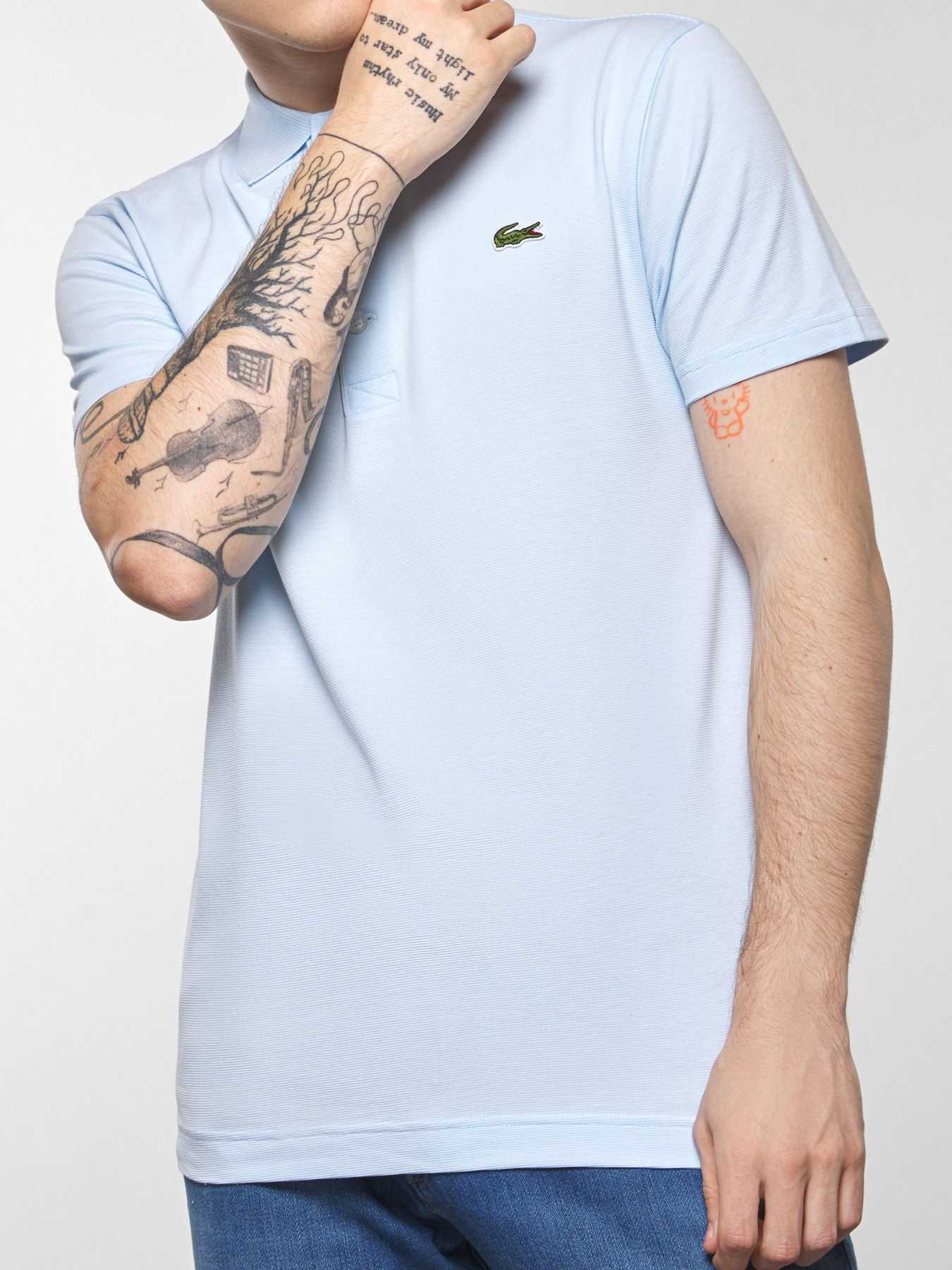 Поло с коротким рукавом Lacoste модель YH4801-T01 Фото