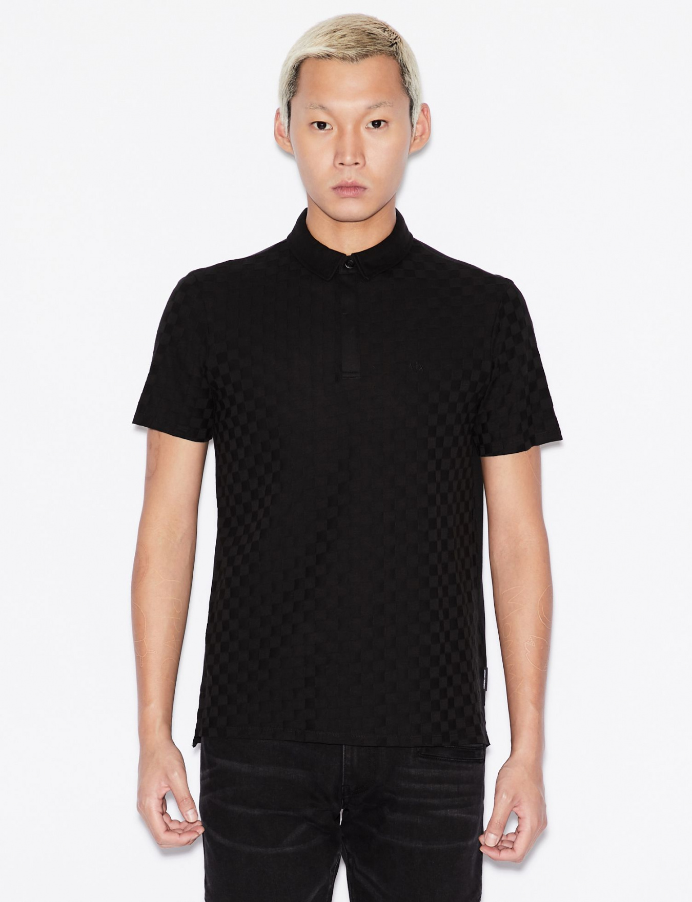 Поло с коротким рукавом Armani Exchange модель 3HZFFD-ZJ7EZ-1200 Фото