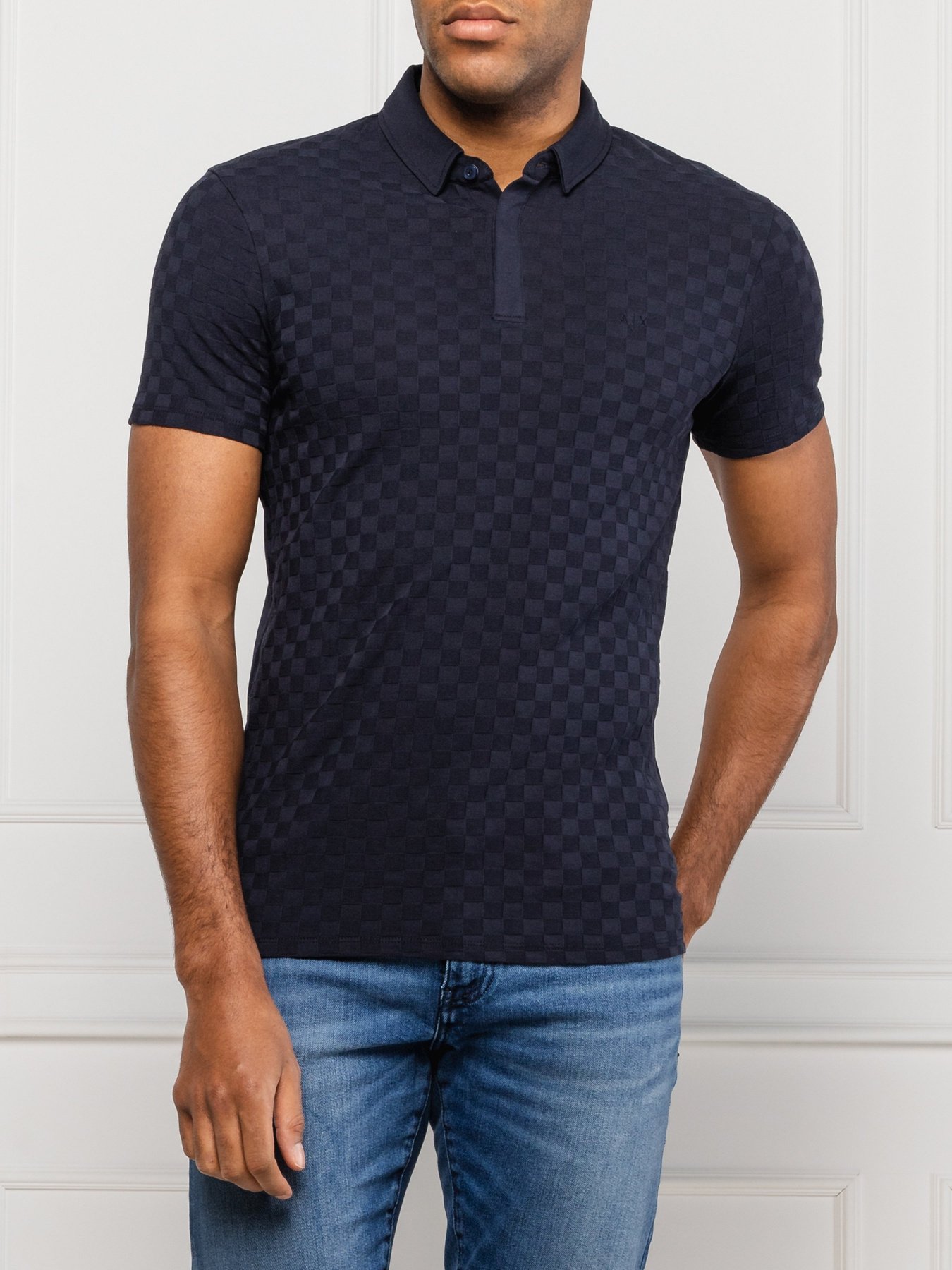 Поло с коротким рукавом Armani Exchange модель 3HZFFD-ZJ7EZ-1510 Фото