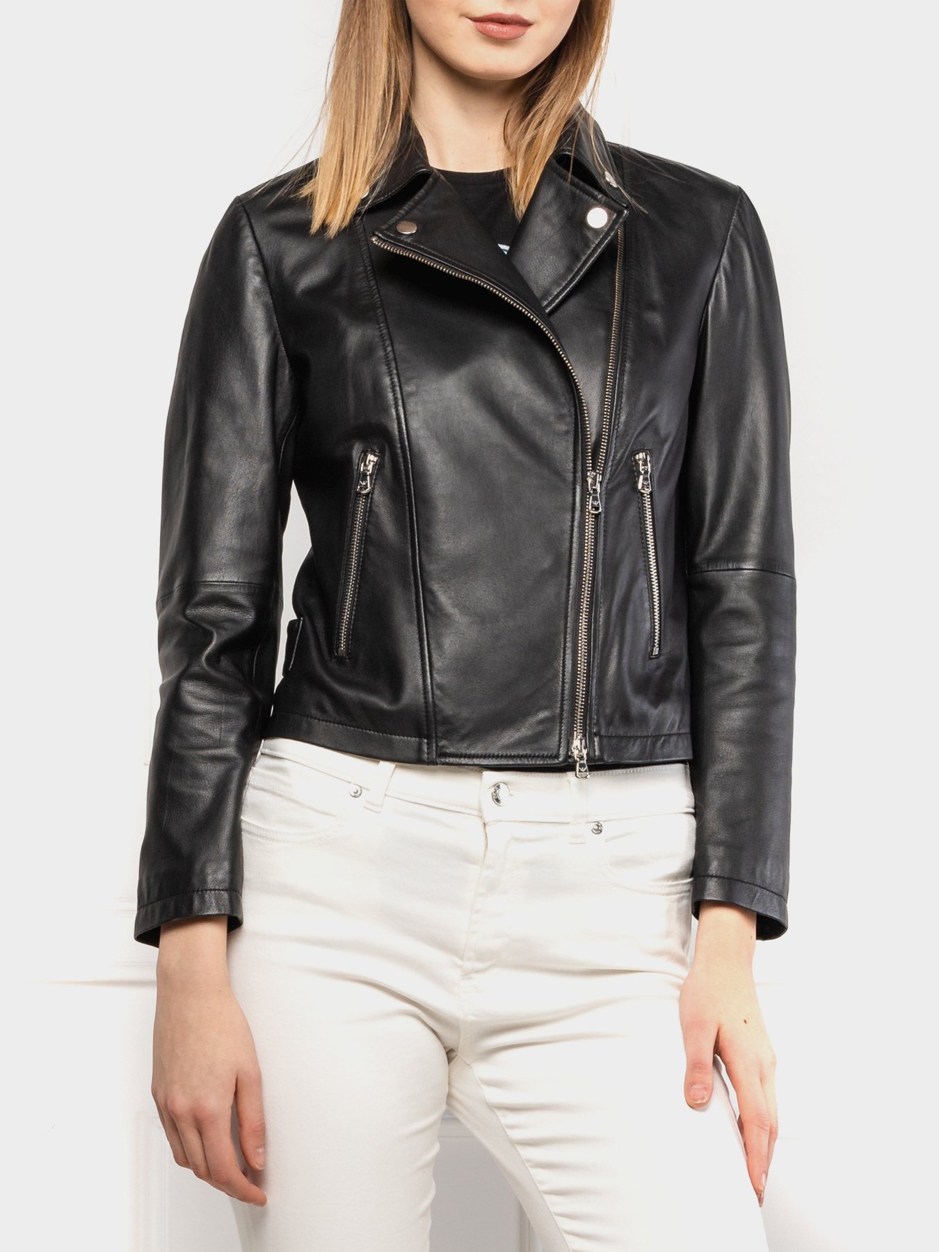 Куртка кожаная Emporio Armani модель 0NB60P-02P07-999 Фото