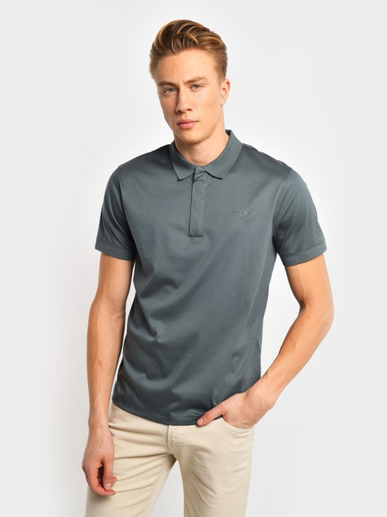 Поло с коротким рукавом Emporio Armani модель 3H1F61-1JSTZ-0645 Фото