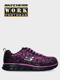 Кроссовки повседневные Skechers Work: Sure Track - Flinser Alloy Toe модель 77251 BKPK Кроссовки повседневные Skechers Work: Sure Track - Flinser Alloy Toe модель 77251 BKPK Фото
