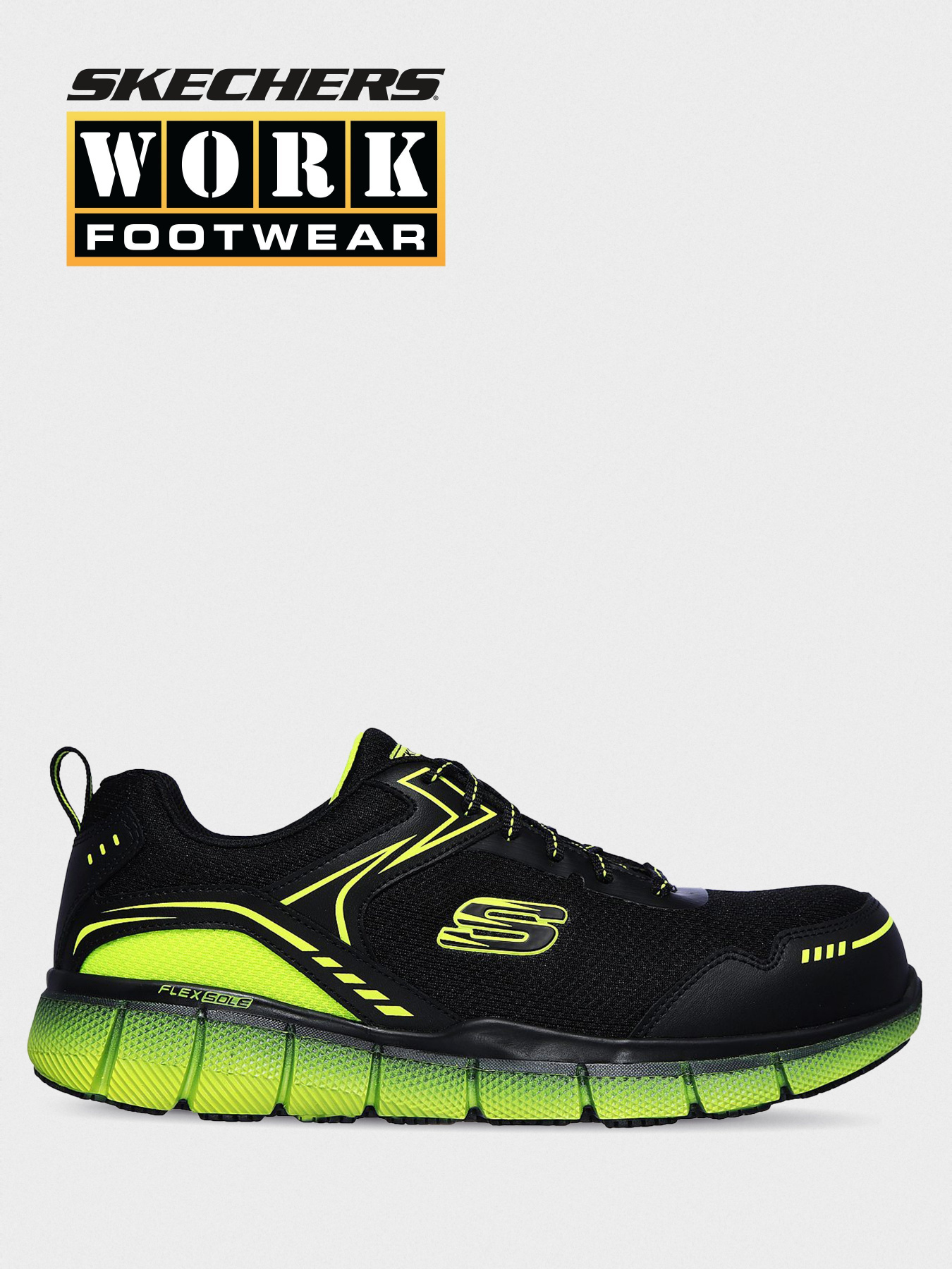 Кросівки повсякденні Skechers TELFIN SAFETY TOE модель 200006 BKLM Фото