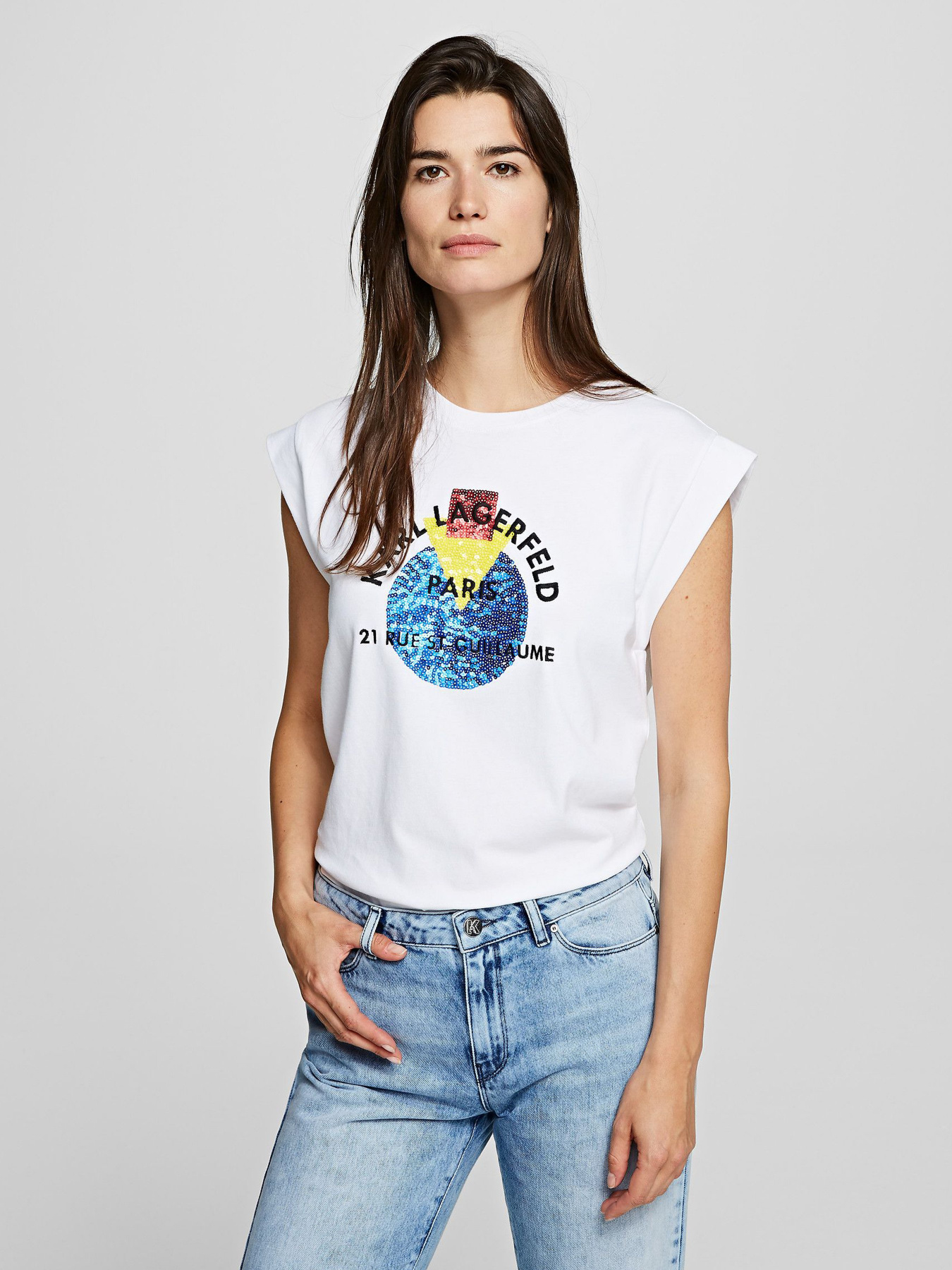 Футболки и поло Karl Lagerfeld модель 201W1732_100_0041 Фото