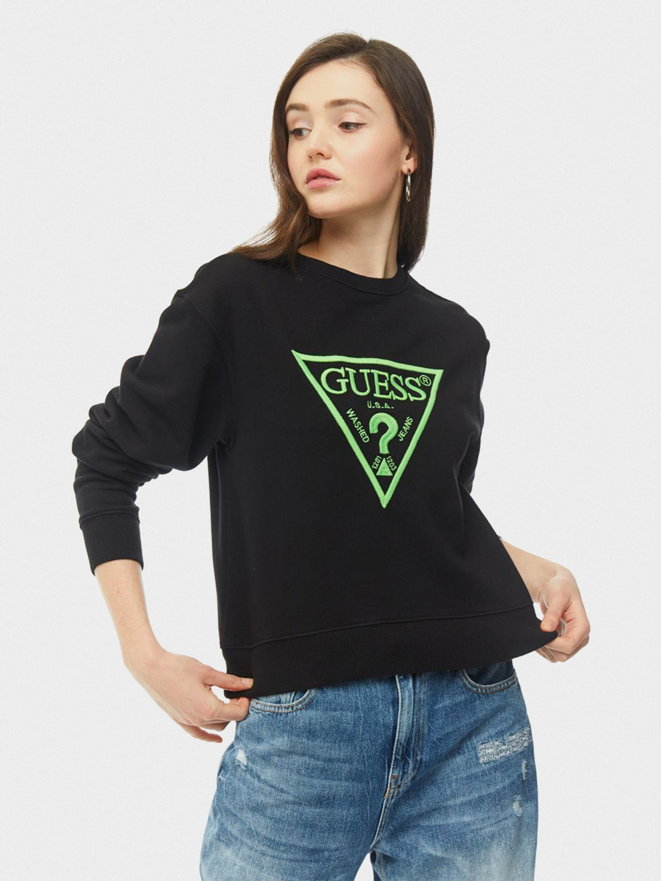 Пуловер GUESS модель W01Q56-K68I0-JBLK Фото