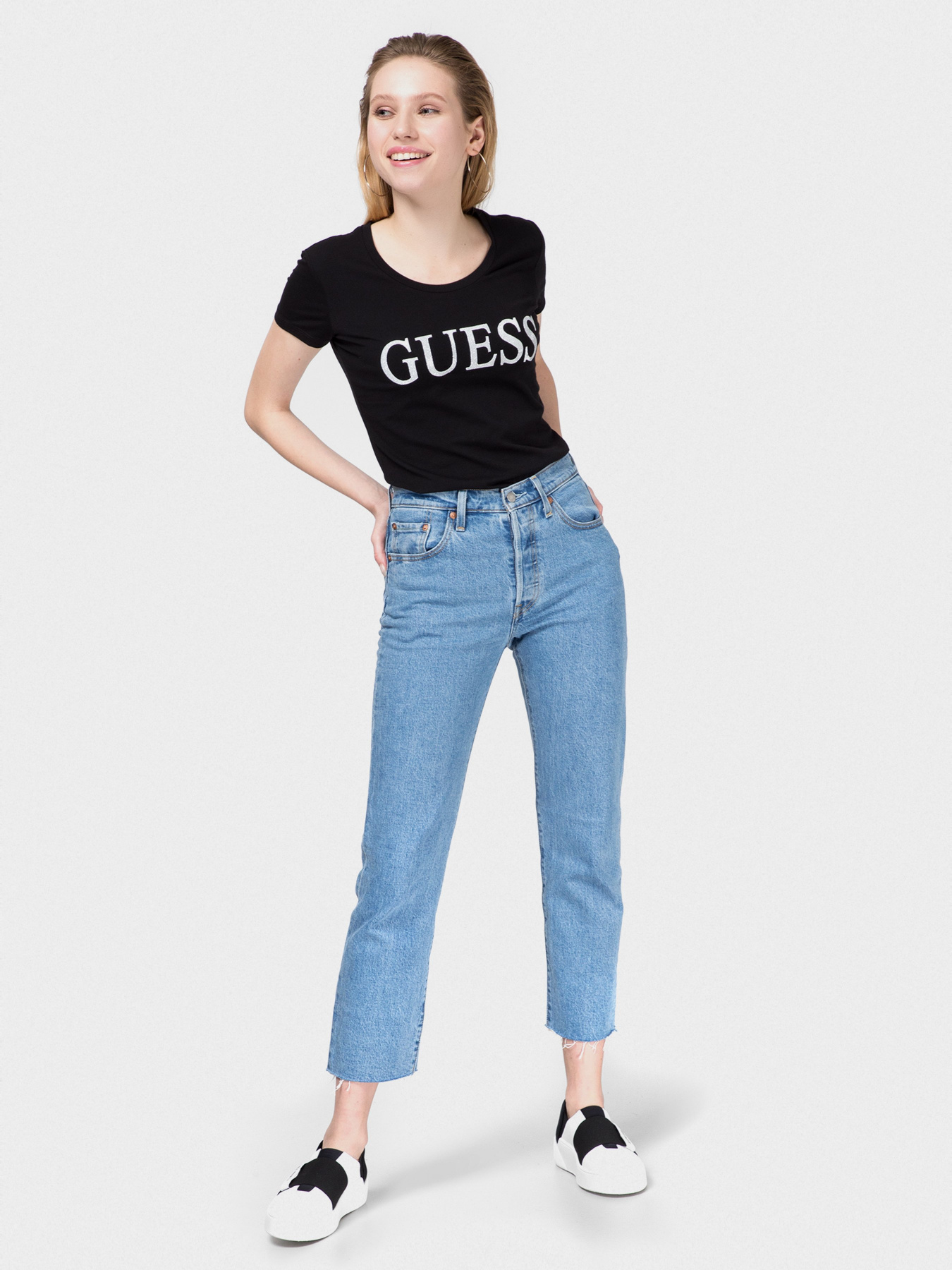 Футболки і поло GUESS модель W01I74-J1300-JBLK Фото