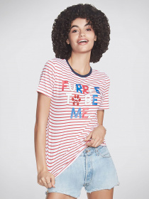 Футболка Skechers BOBS USA Furree Crew модель BW2TS3 WRD Фото