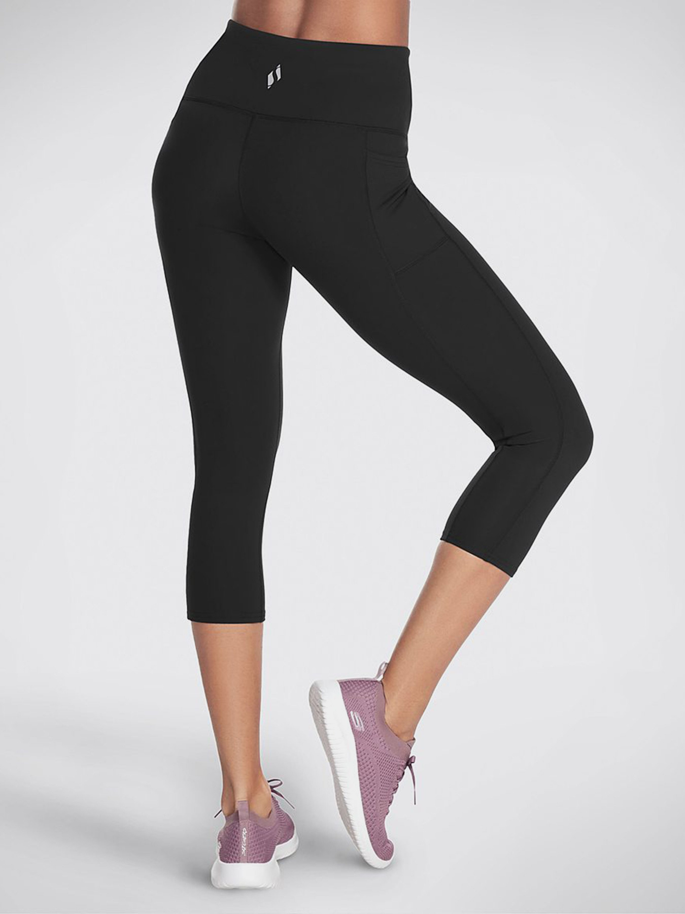 Леггинсы спортивные Skechers GOwalk Midcalf модель W03CP9B BLK Фото