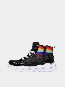 Ботинки Skechers S Lights: Heart Lights - Rainbow Diva модель 20272L BKMT Фото