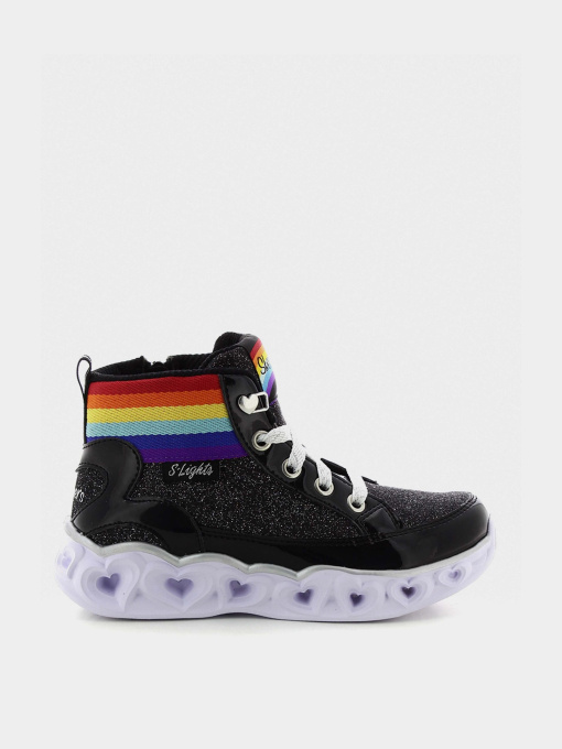 Ботинки Skechers S Lights: Heart Lights - Rainbow Diva модель 20272L BKMT Фото