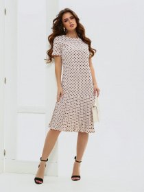 Платья ISSA Plus модель 11572_бежевый Фото