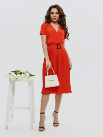 Платья ISSA Plus модель 11532_оранжевый Фото