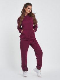 Спортивный костюм ISSA Plus модель 11440_бордовый Фото