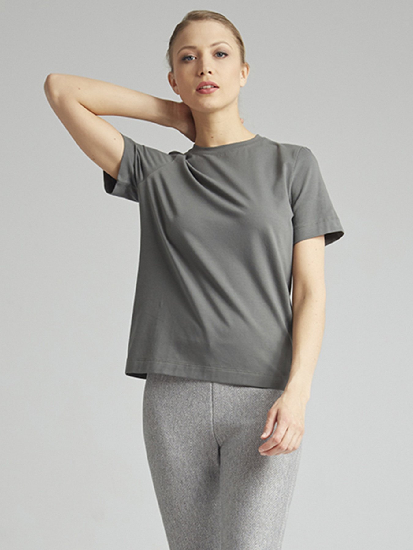 Футболки и поло Promin модель 2012-27.1 СІРО-ЗЕЛЕНИЙ Фото