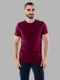 Футболки и поло Promin модель 1012-11 ВИННИЙ Фото