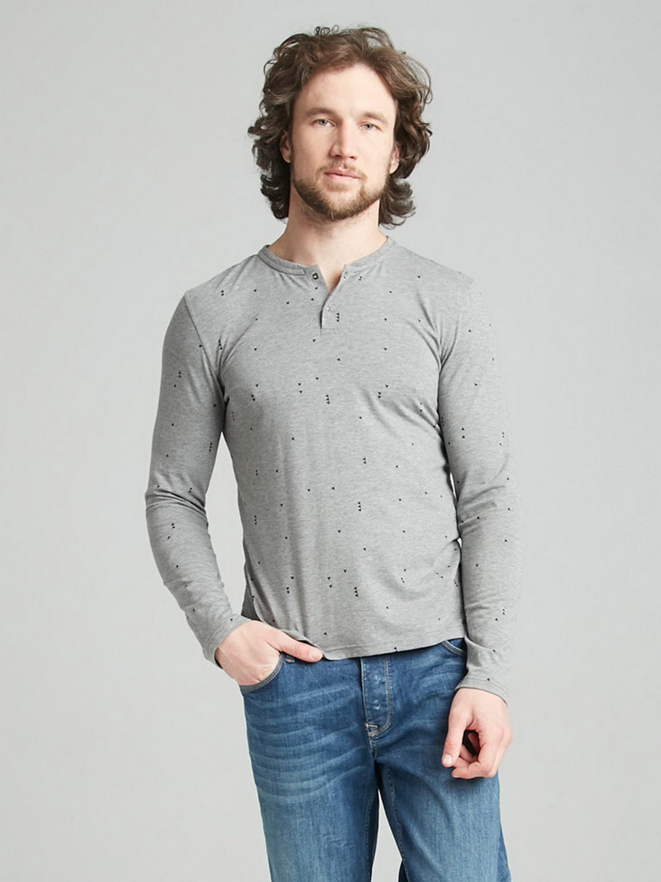 Реглан Promin модель 1021-01.1 МЕЛАНЖ/трикутник чор Фото