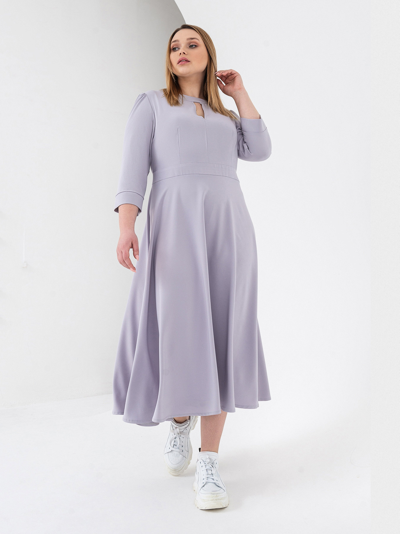 Платья VOVK модель 07389 графіт Фото