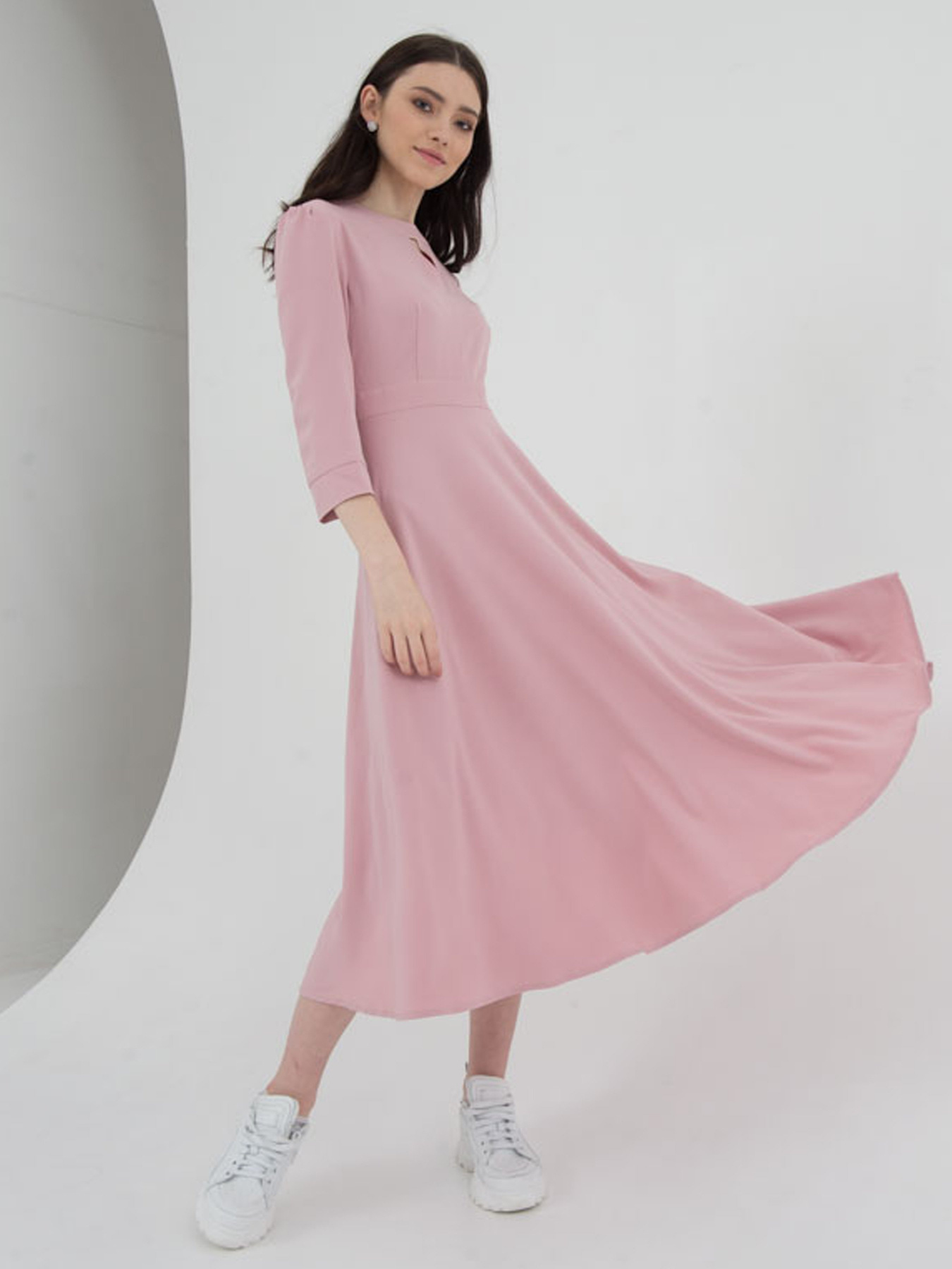 Платья VOVK модель 07391 пудровий Фото