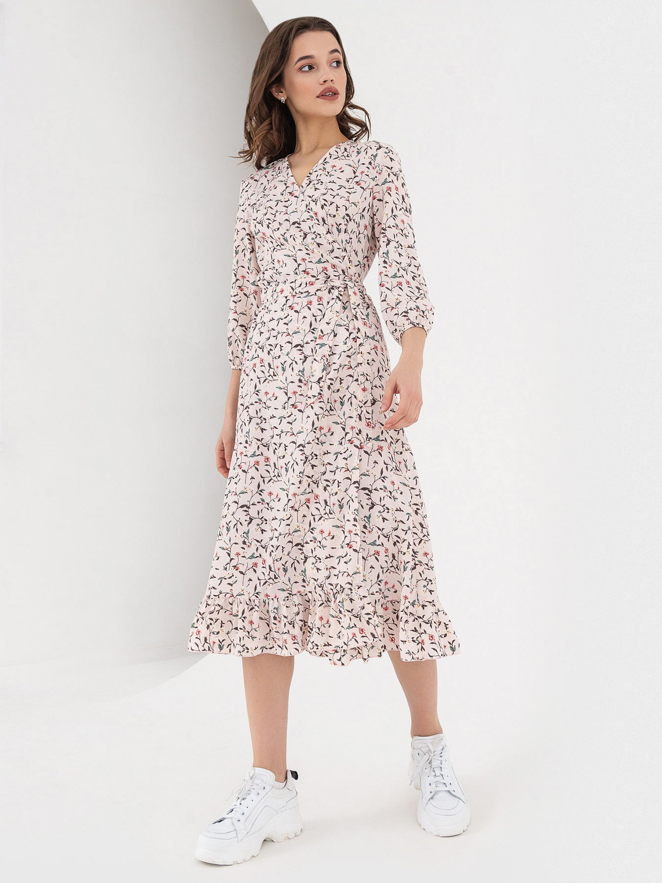 Платья VOVK модель 05180 квіти Фото