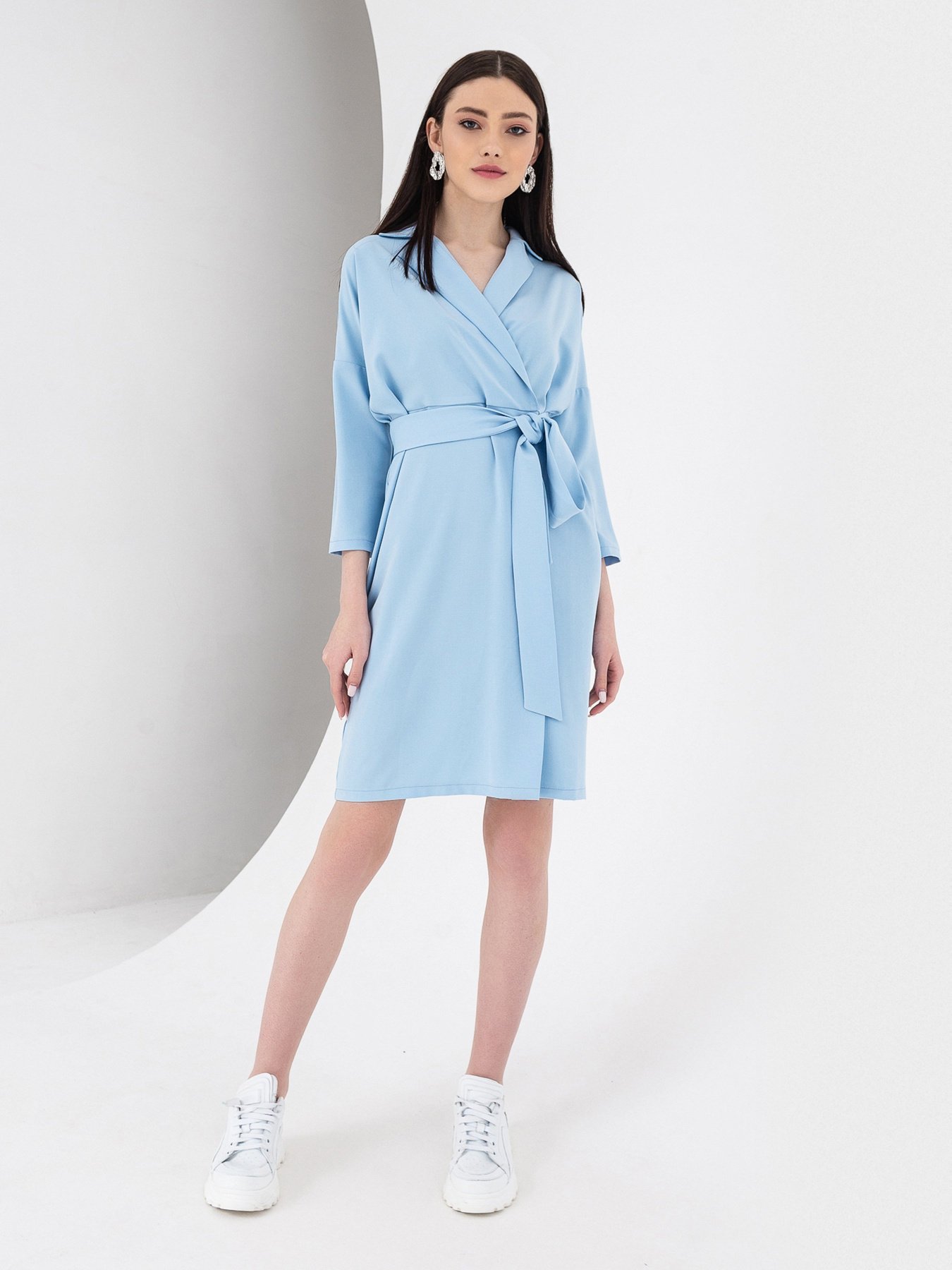 Платья VOVK модель 07386 небесний Фото