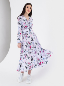 Платья VOVK модель 08211 квіти Фото