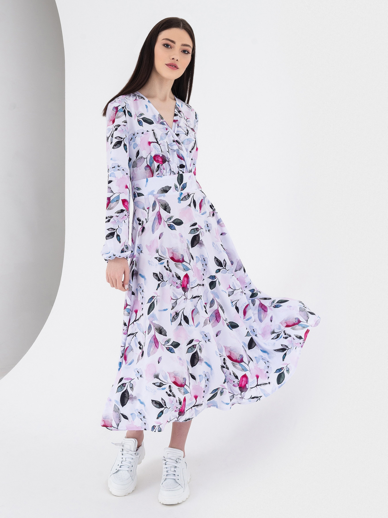 Платья VOVK модель 08211 квіти Фото
