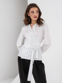 Блуза с длинным руквом VOVK модель 07392  смужка Фото