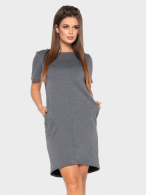 Платья ISSA Plus модель 10364_серый Платья ISSA Plus модель 10364_серый Фото