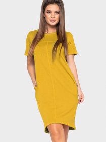 Платья ISSA Plus модель 10364_горчичный Платья ISSA Plus модель 10364_горчичный Фото