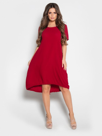 Сукні ISSA Plus модель 10497_бордовый Фото
